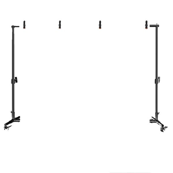 Fotostudio Hjul, Flyttbara Bakgrunder, Justerbar Höjd,2x3M Vit