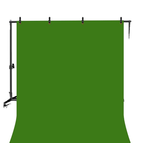 Fotostudio Hjul, Flyttbara Bakgrunder, Justerbar Höjd,2x3M Grön