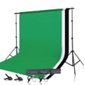 Miniatyrbild 1 av 2: Muslin Bakgrundssystem, 2x3m och 2x2m alternativ, inkluderar klipp,NE Sandbags Kit, 2.6x3M-a