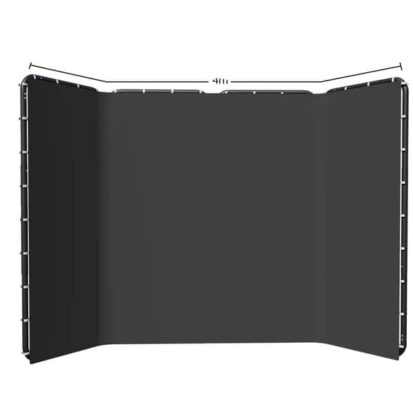 Bärbar Grön Skärm Bakgrund, 240x400cm Storlek, Muslinmaterial,240x400cm Svart