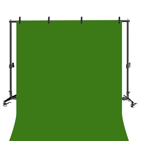 Fotografi Bakgrund, Justerbar Höjd, Inkluderar Klämmor och Bärväska,2x3M, Grön Kit