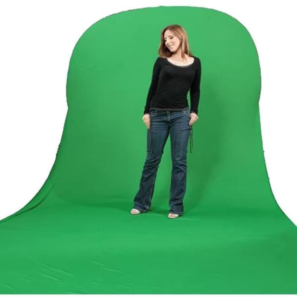 BRESSER TR-10 Hopfällbar studiobakgrund 150x200+200cm chromakey grön