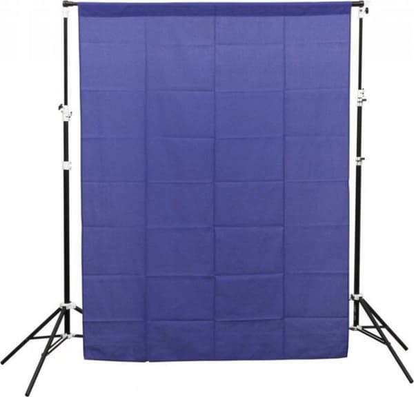 Fond av studio Glareone - SBABLU15X21 - Blå Skärm - blått tygfond 1,5x2,1