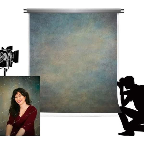 Bakgrundsduk - KATE - 5x7ft/1.5x2.2m - Mjuk Mikrofiber - Abstrakt Rost - Porträttfotografi