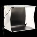 Miniatyrbild 1 av 2: Hopfällbart ljustält med LED-lampa 40x34x37 cm plast vit