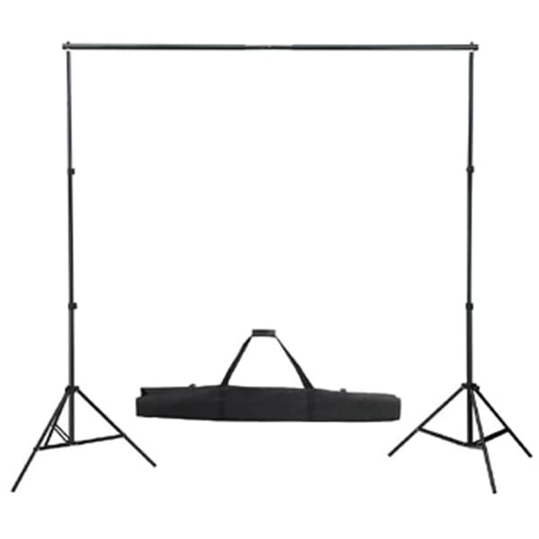 Stativ och fotobakgrund 300 x 300 cm vit