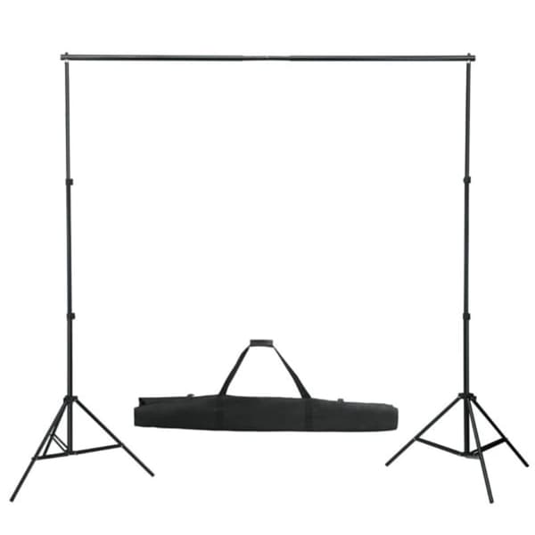 Stativ och fotobakgrund 600x300 cm vit