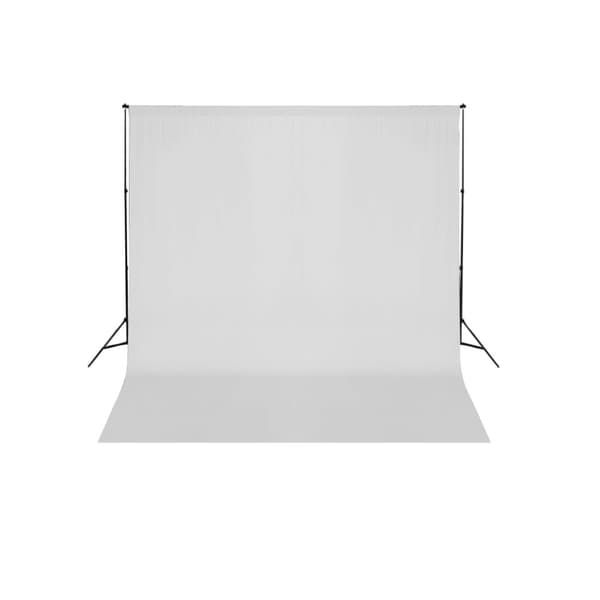 Stativ och fotobakgrund 600x300 cm vit
