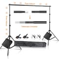Miniatyrbillede 2 af 2: Backdrop Stand Support, Justerbar Tværstang, Sandposer Inkluderet,Ny fleksibel sandsæk, 2,6Mx3M