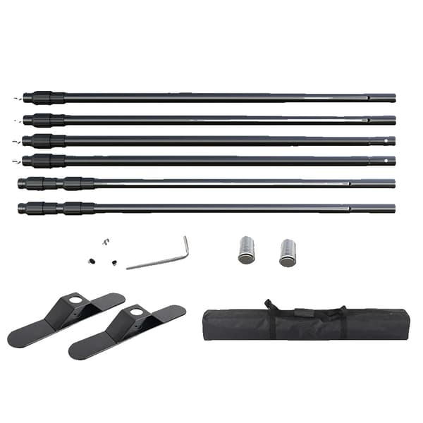 Dobbelt-Krydsbar Baggrundsstativ, 2,4M x 3M Størrelse, Inkluderer Baggrund,SH-BJJ-2430