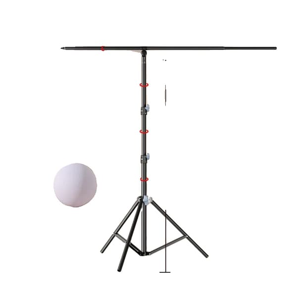 T-formet tripod stativ, justerbar højde 90 cm-260 cm, letvægts aluminiumlegering,200x260cm
