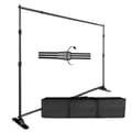 Miniatyrbillede 1 af 2: Backdrop Support System, Justerbar Tværstang, Bærbar Transporttaske,Dobbeltlag 2.5x3M