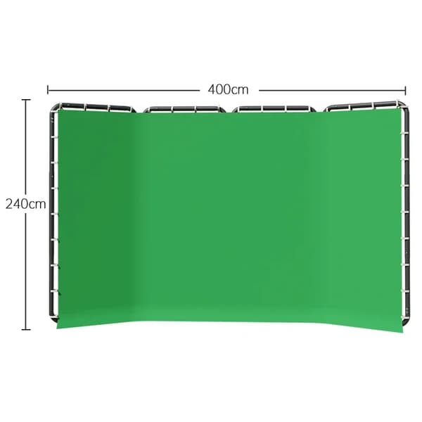 Fotografi Bakgrundsställning, Muslinmaterial, Handmålad Design,240x400cm Grön