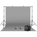 Miniatyrbild 1 av 2: Fotografi Bakgrund, Handmålad, Muslinmaterial, Enfärgad Design,200x300cm, Grå kit