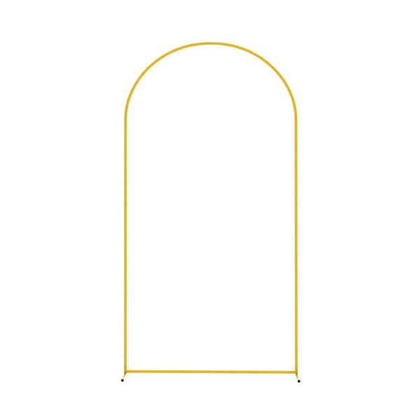 Bröllopsmetallbåge Bakgrund, Elegant Design, Lätt Montering,Guld, 2,18 m