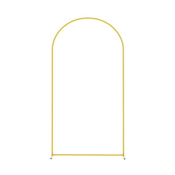 Bröllopsmetallbåge Bakgrund, Elegant Design, Lätt Montering,Guld, 2,18 m