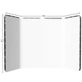 Miniatyrbild 2 av 2: Fotografi Bakgrundsställning, 240x400cm Muslin, Handmålad Design,240x400cm Vit