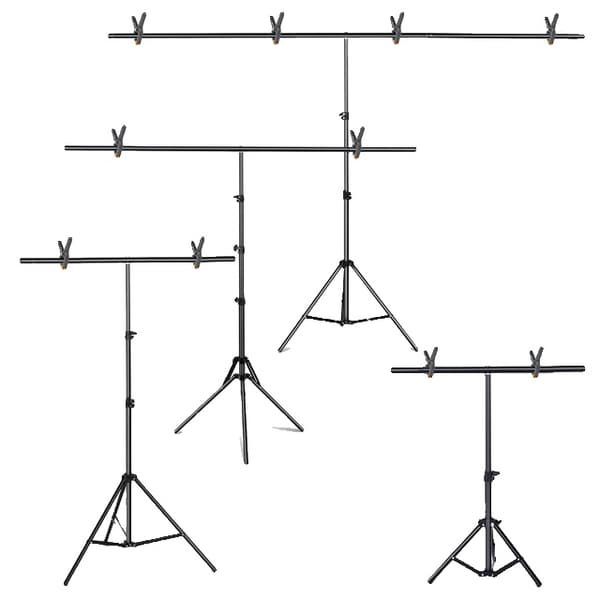 Baggrundsstøtte, T-formet design, flere størrelser, 200x260CM, Nyt Baggrundstativ