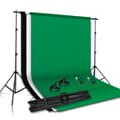 Miniatyrbild 2 av 2: Fotobakgrundstativ, justerbar höjd, grönt skärmsupport, Kit 4, 2000X2000