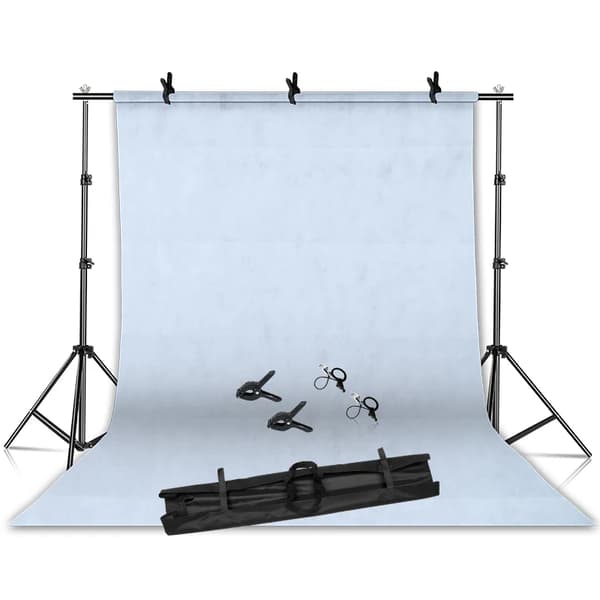 Fotobakgrundstativ, justerbar höjd, grönt skärmsupport, Kit 1, 2000x3000