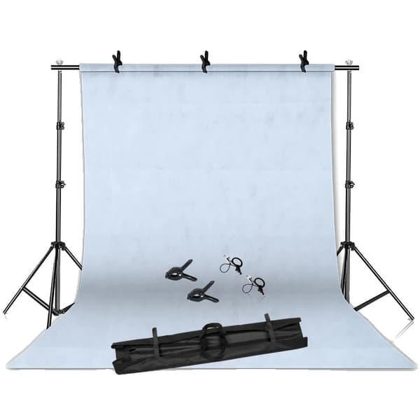 Fotobakgrundstativ, justerbar höjd, grönt skärmsupport, Kit 1, 2000x3000