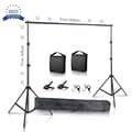 Miniatyrbillede 2 af 2: Justerbar Fotograferingsbaggrund Stativ Kit, Letvægts Aluminium, Komplet med Sandsække og Klemmer,med sandpose-a, 2600X3000