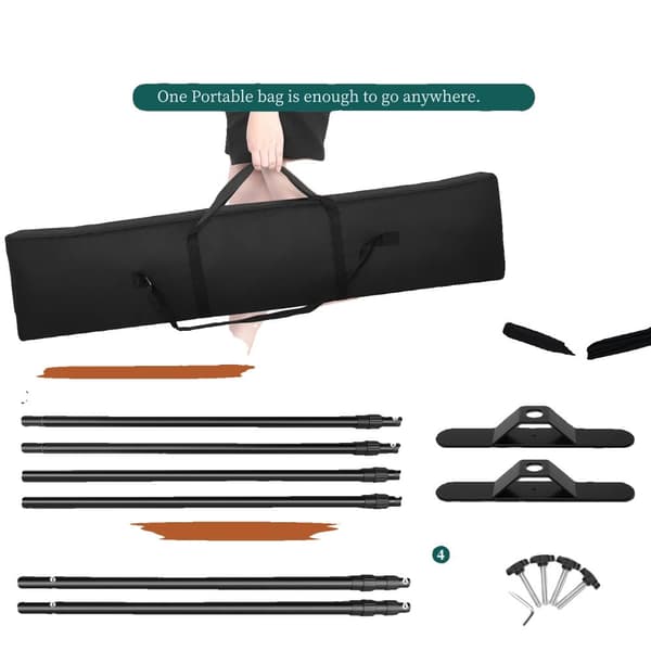 Bakgrundsställning, dubbelkorsstångsdesign, grönt skärmsstöd,SH-BJJ-2734-14