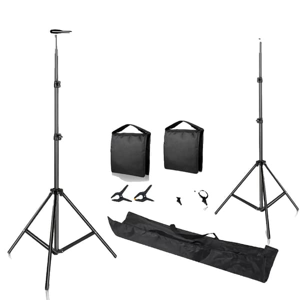 Backdrop Support Stativ, Canvas Material, Grön Bakgrund, Inkluderar Bärväska,2600x3000, Uppgraderingskit 2