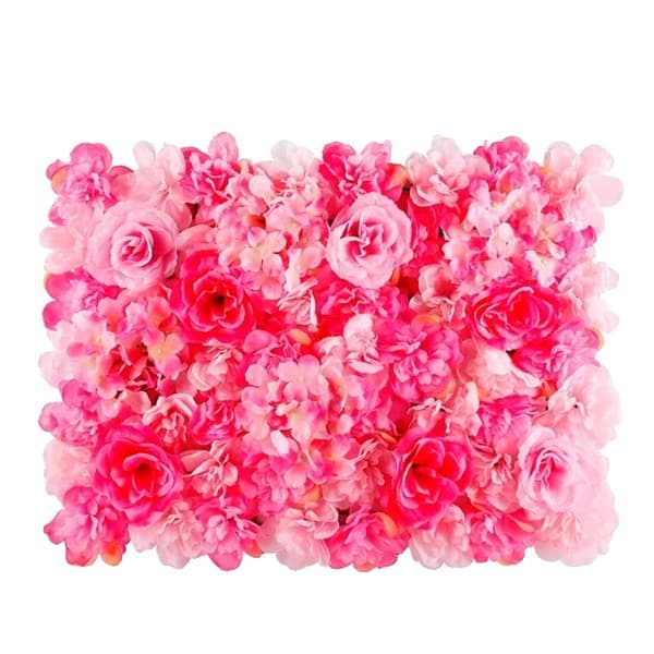 Blomstervæg, Elegant Baggrund, Ideel til Begivenheder,ROSA, 60cm X 40cm