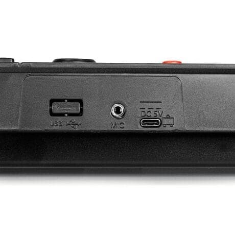 Max KD49 elektroniskt Keyboard, 49-tangenter med batteri, Svart