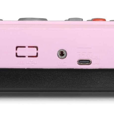 Easy-to-use Max keyboard med 49 tangenter, Rosa Max KD49P elektroniskt Keyboard, 49-tangenter med batteri, Rosa