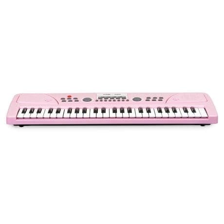 Easy-to-use Max keyboard med 49 tangenter, Rosa Max KD49P elektroniskt Keyboard, 49-tangenter med batteri, Rosa