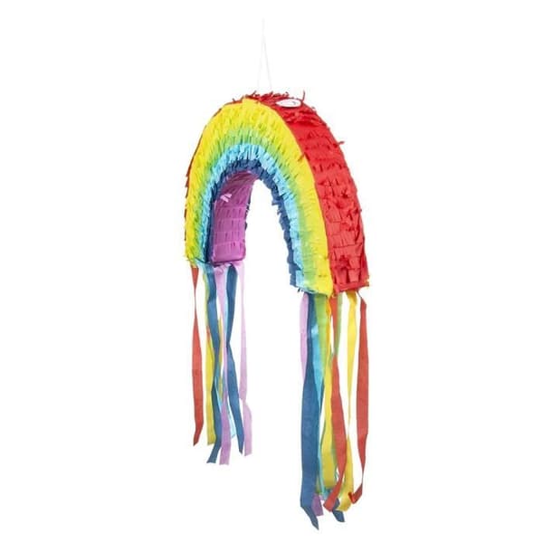 regnbågspiñata 23 x 35 cm