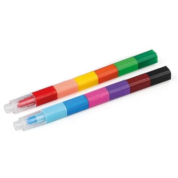 Mini Färgglada Kritor - PTIT CLOWN - Pack av 2 - Flerfärgad - För Barn - Unisex
