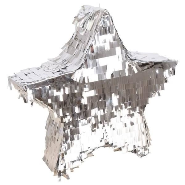 P'TIT Clown re23194 - Piñata stjärna Silver 36 cm