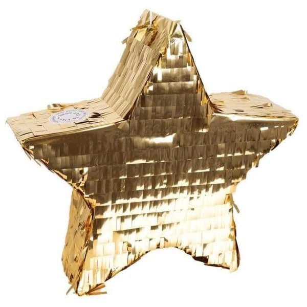 'P'TIT Clown re23193 - Pinata stjärna Guld 36 cm'