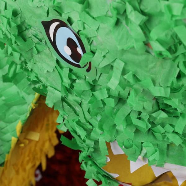 Piñata - Relaxdays - Färgglad drake - Födelsedagsdekoration - Fyllbar - Både för tjejer och killar