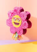 Miniatyrbild 2 av 4: Folat - 25037 - Groovy Hippie Party-Piñata-Boho Girlz-31 x 45 x 10 cm-Retro Rainbow Peace för Dekorationer, Färgglad