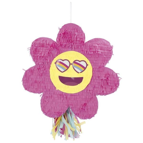 Folat - 25037 - Groovy Hippie Party-Piñata-Boho Girlz-31 x 45 x 10 cm-Retro Rainbow Peace för Dekorationer, Färgglad
