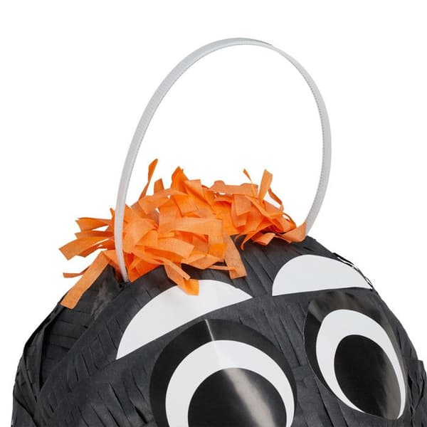 Relaxdays Piñata pingvin, att hänga, barn & vuxna, födelsedag, att fylla, H x B x D 42 x 21 x 21 cm, svart