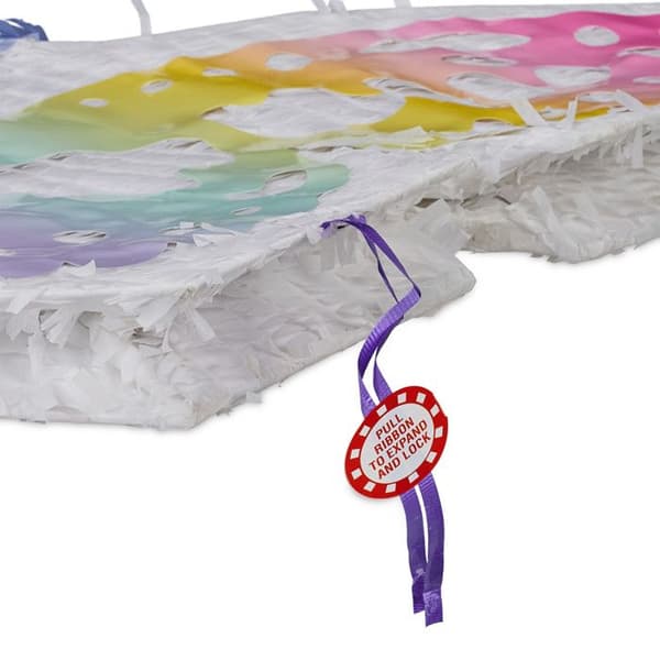 Relaxdays Pinata fjäril, att fylla, för ett födelsedagskalas, att hänga, barn, HxLxD: 48 x 58 x 10 cm, flerfärgad
