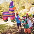 Miniatyrbild 2 av 6: Relaxdays Pinata Donkey att hänga barn för att fylla födelsedagsdekoration regnbåge HxBxD: 55 x 40 x 13 cm, färgglad