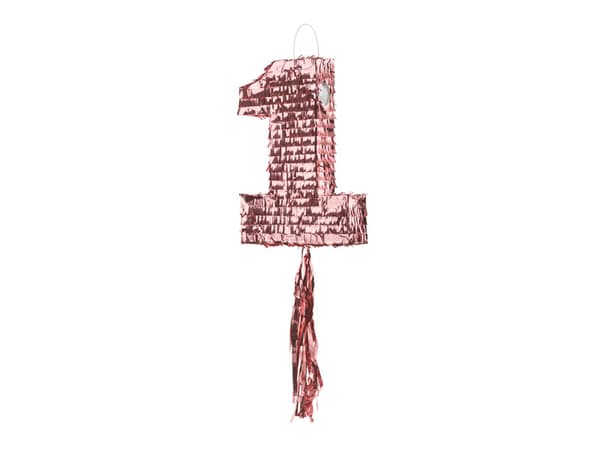 Piñata - Nummer 1, 28,5x40,5x8 cm (1 karton / 6 stk.)