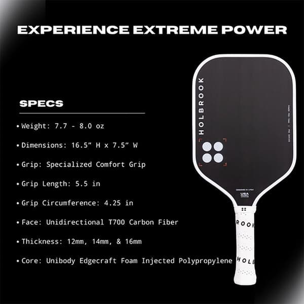 Holbrook Pickleball Power Pro E 16 Pickleball-maila