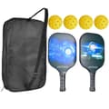 Miniatyrbillede 2 af 2: Pickleball Paddle Sæt, Professionel Kulfiber, Optimal Boldkontrol,Sæt