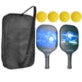 Miniatyrbillede 1 af 2: Pickleball Paddle Sæt, Professionel Kulfiber, Optimal Boldkontrol,Sæt