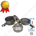 Miniatyrbild 1 av 4: TD® 3st Camping Vandring Picknick Köksredskap Matlagning Köksgryta Tekannasset Aluminium Utomhuscampi