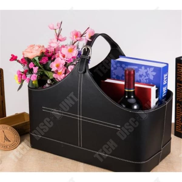 TD® TD® läderkorg picknick vin köksredskap mat solid elegant romantisk present dekoration tillbehör