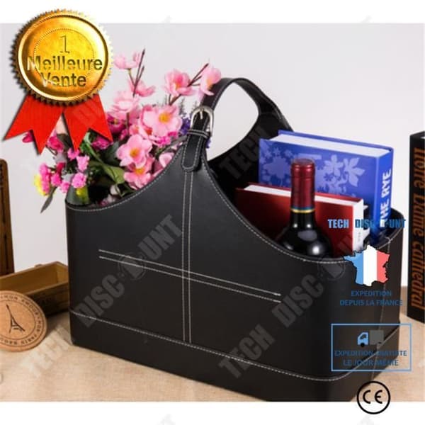 TD® TD® läderkorg picknick vin köksredskap mat solid elegant romantisk present dekoration tillbehör