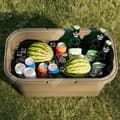 Miniatyrbild 4 av 4: TD® Bärbar picknickkorg Plastcamping picknickhopfällbar hink utomhus multifunktionell hopfällbar picknickkorg